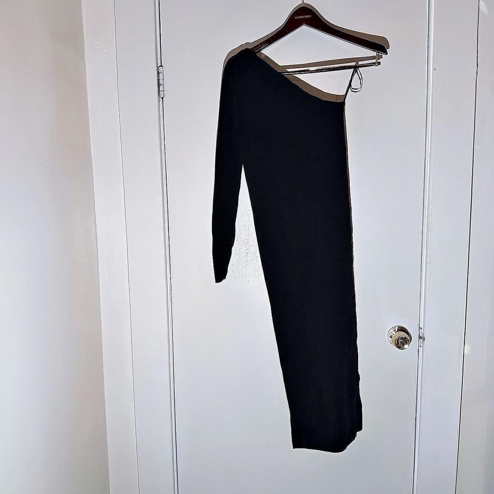 Zara Black One-Shoulder Dress
